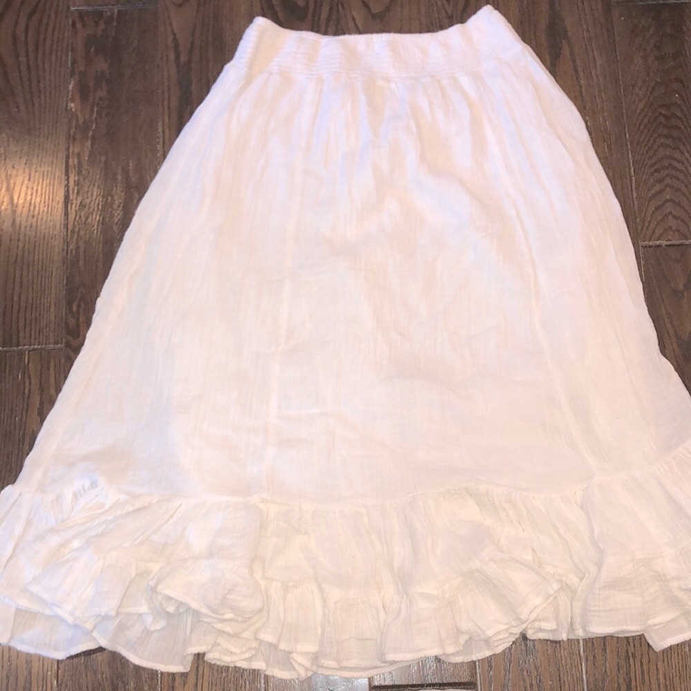 American eagle white maxi skirt size large - Picture 1 of 4
